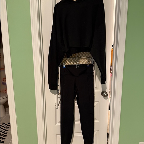 PINK Victoria's Secret Pants - Black Hoodie and legging Set